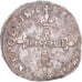 Munten, Frankrijk, Henri III, La Ligue, 1/4 Ecu, 1590, Bayonne, ZF, Zilver