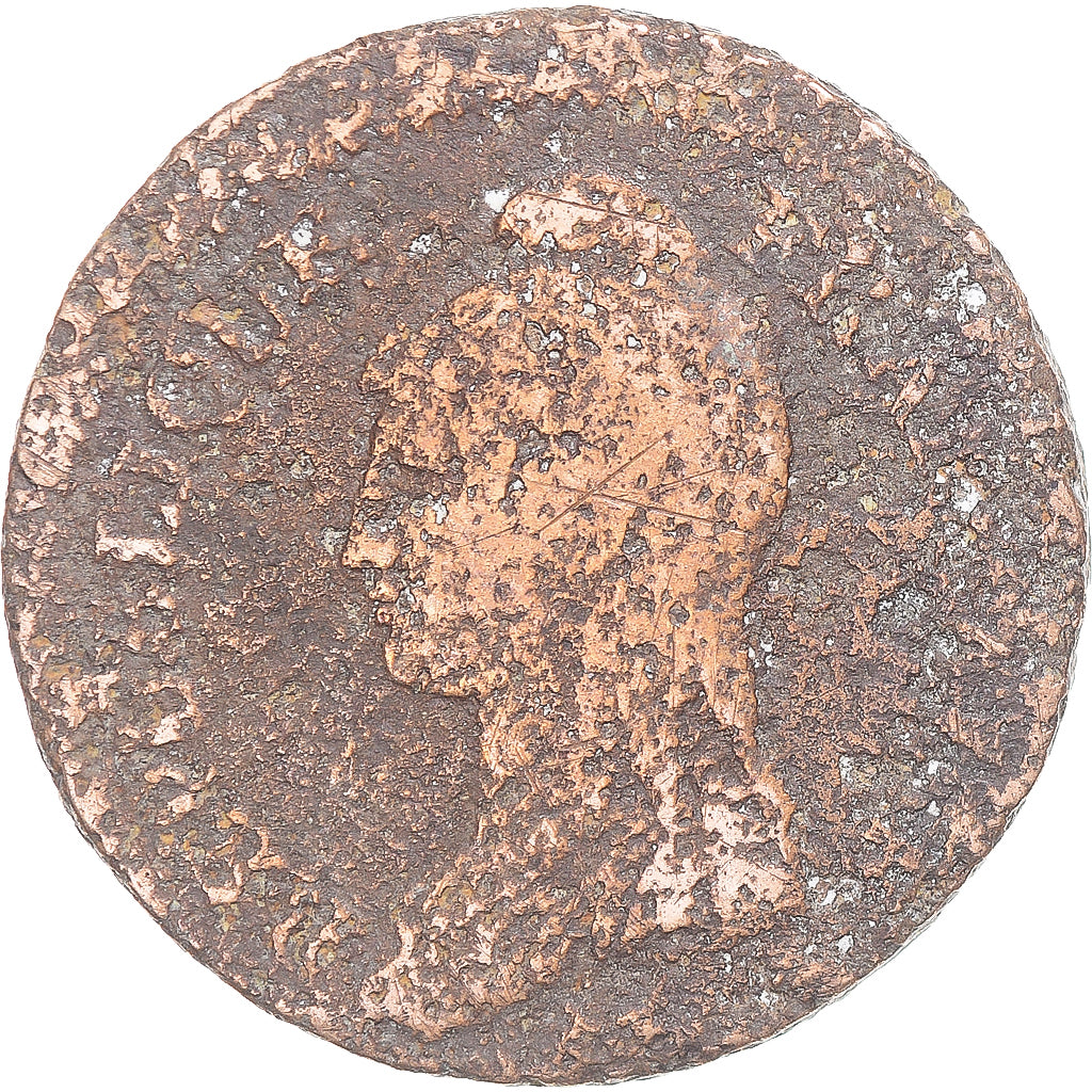 Moneta, Francja, Dupré, Decime, Paris, VG(8-10), Miedź, Gadoury:187