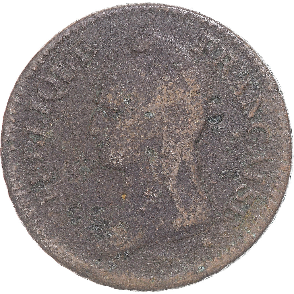 Moeda, França, Dupré, Decime, Paris, F(12-15), Cobre, Gadoury:187