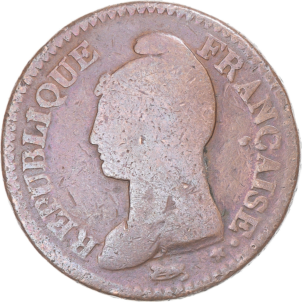 Münze, Frankreich, Dupré, Decime, Paris, S, Kupfer, Gadoury:187