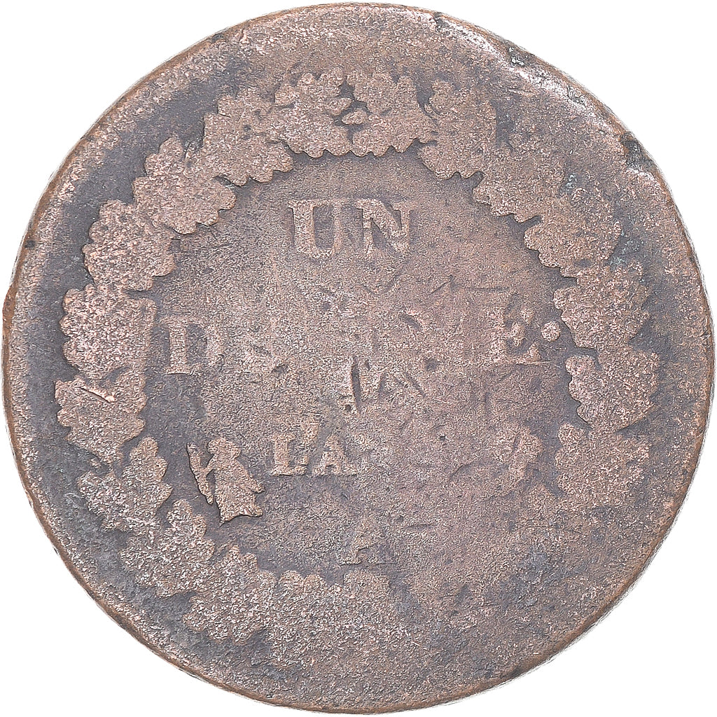 Moeda, França, Dupré, Decime, Paris, VF(20-25), Cobre, Gadoury:187