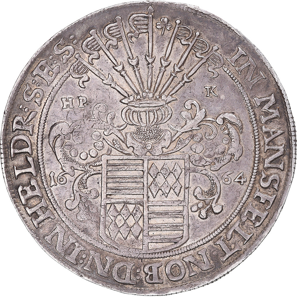 Coin, MANSFELD-EIGENTLICHE-HINTERORT, Christian Friedrich, thaler, 1664