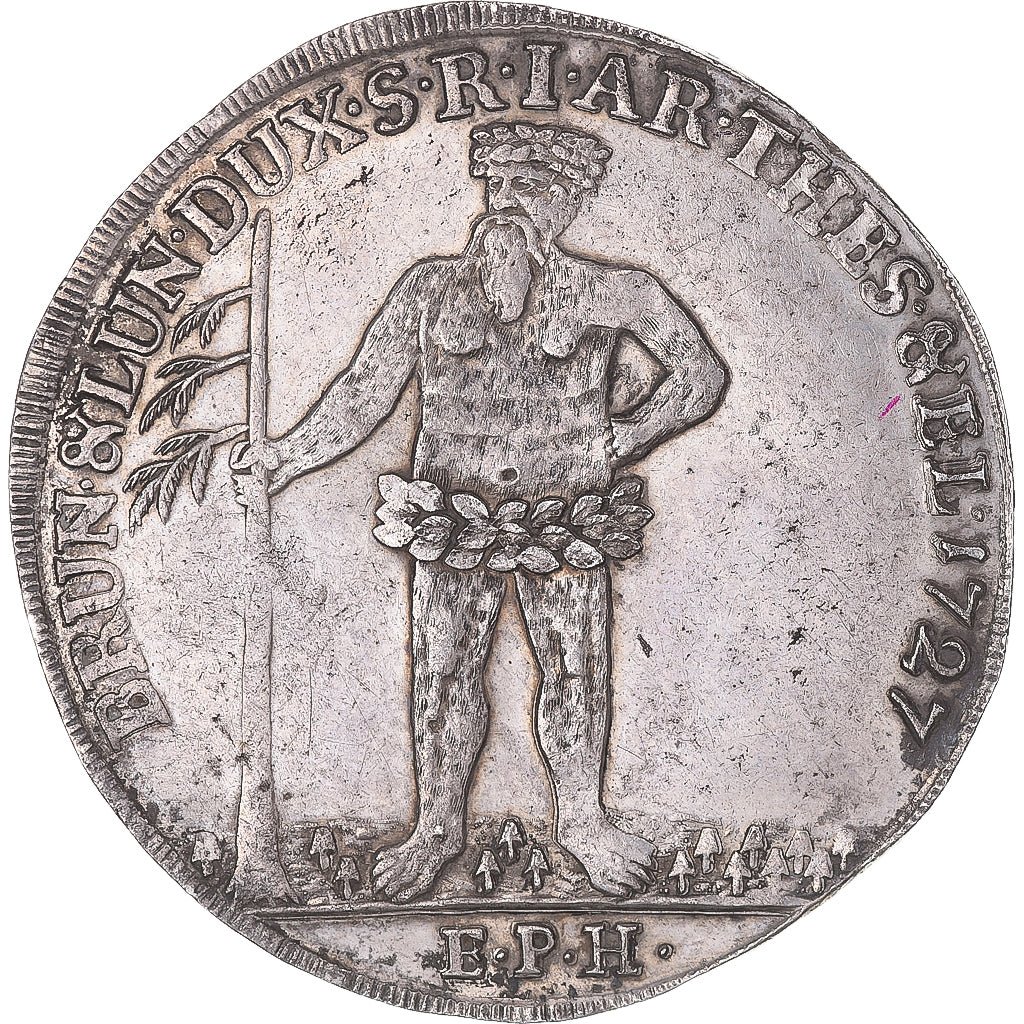 Duchy of Brunswick-Lüneburg, Georg I, Thaler, 1727, Zellerfeld, EPH, Srebro