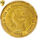 Spagna, Isabel II, 100 Reales, 1855, Seville, Oro, PCGS, MS61, KM:596.3