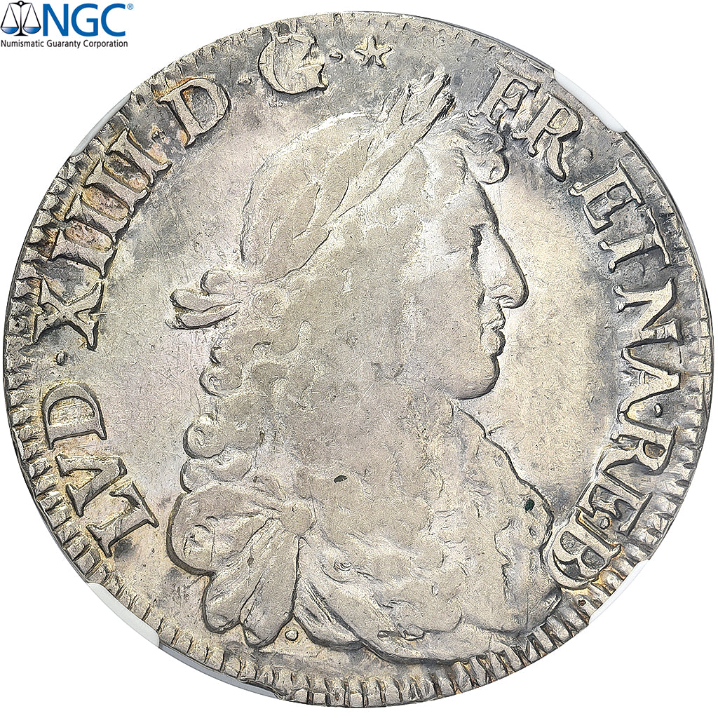 França, Louis XIV, Écu de Béarn au buste juvénile, 1679, Pau, TOP POP