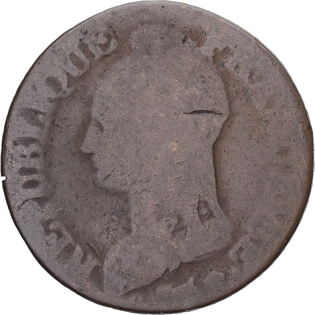 Munten, Frankrijk, Dupré, 5 Centimes, AN 8, Strasbourg, FR, Koper, Gadoury:126a