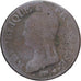 Moneda, Francia, Dupré, 5 Centimes, AN 8, Strasbourg, BC, Cobre, Gadoury:126a