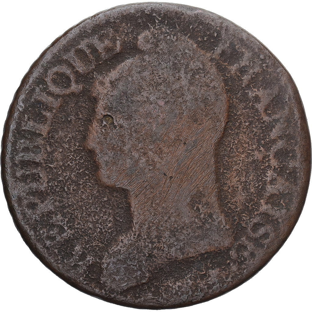 Munten, Frankrijk, Dupré, 5 Centimes, AN 8, Strasbourg, FR, Koper, Gadoury:126a