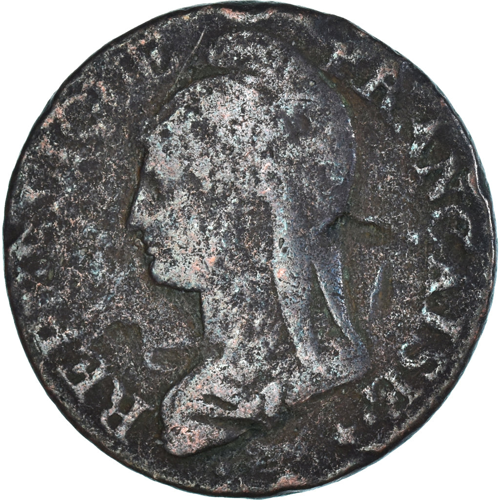 Moneta, Francja, Dupré, 5 Centimes, AN 8, Strasbourg, VF(20-25), Miedź