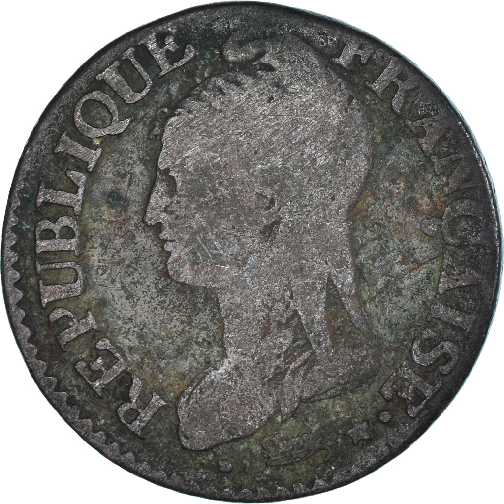 Munten, Frankrijk, Dupré, 5 Centimes, AN 8, Strasbourg, FR, Koper, Gadoury:126a