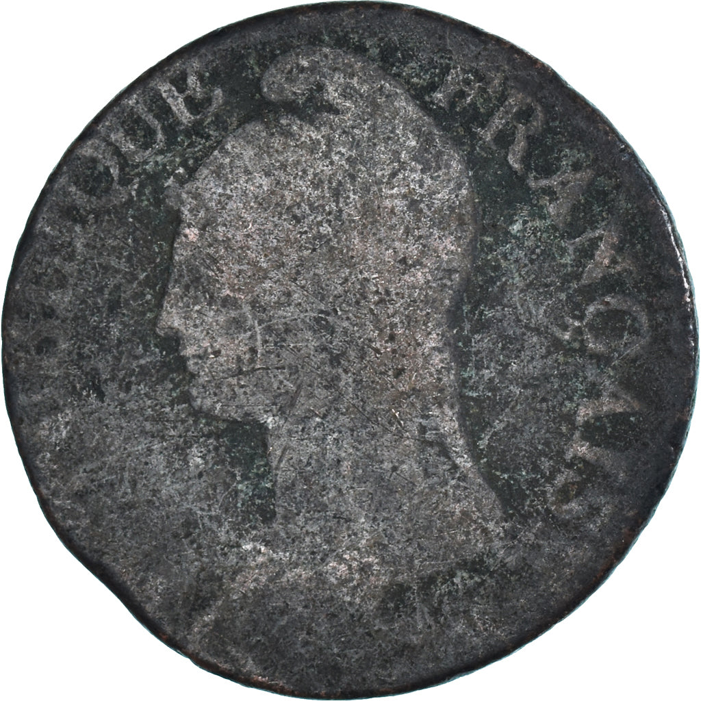 Munten, Frankrijk, Dupré, 5 Centimes, AN 5, Paris, ZG+, Koper, Gadoury:126