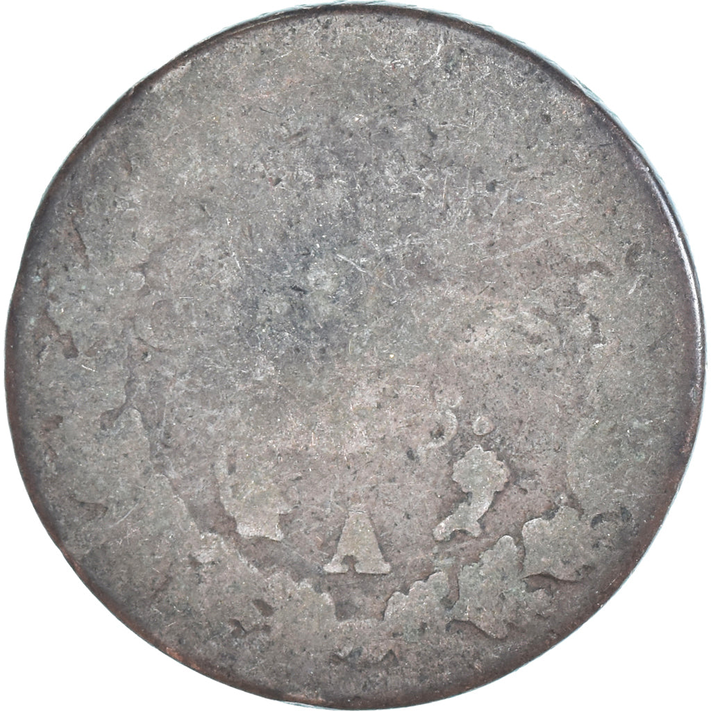 Moeda, França, Dupré, 5 Centimes, AN 5, Paris, F(12-15), Cobre, Gadoury:126