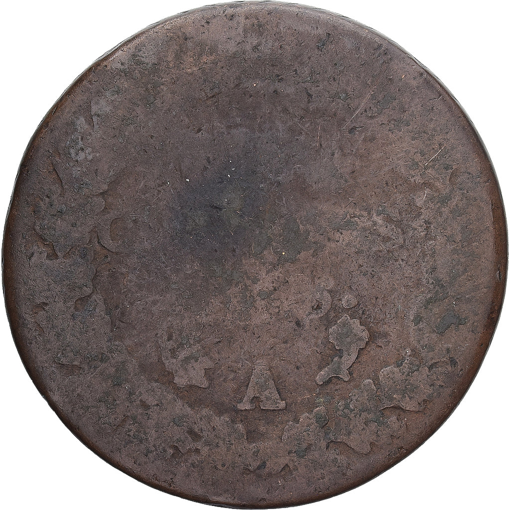 Munten, Frankrijk, Dupré, 5 Centimes, AN 5, Paris, ZG+, Koper, Gadoury:126