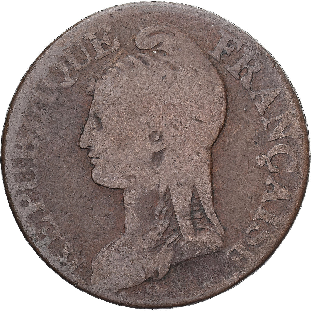 Munten, Frankrijk, Dupré, 5 Centimes, AN 5, Paris, FR, Koper, Gadoury:126