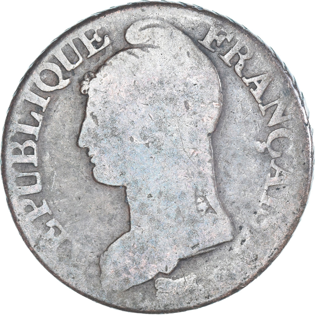 Moeda, França, Dupré, 5 Centimes, AN 5, Paris, VF(20-25), Cobre, Gadoury:126