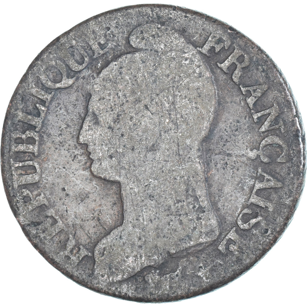 Moeda, França, Dupré, 5 Centimes, AN 5, Paris, VF(20-25), Cobre, Gadoury:126