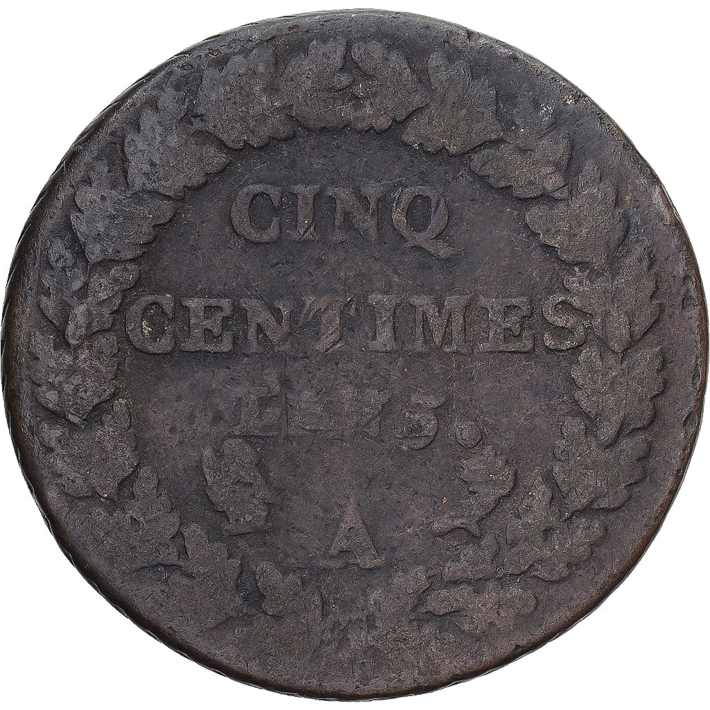 Munten, Frankrijk, Dupré, 5 Centimes, AN 5, Paris, FR, Koper, Gadoury:126