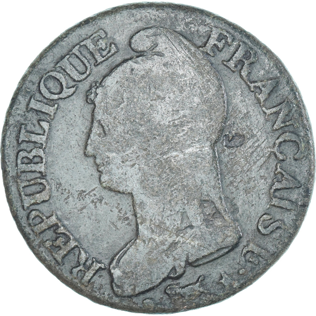 Moeda, França, Dupré, 5 Centimes, AN 5, Paris, VF(20-25), Cobre, Gadoury:126