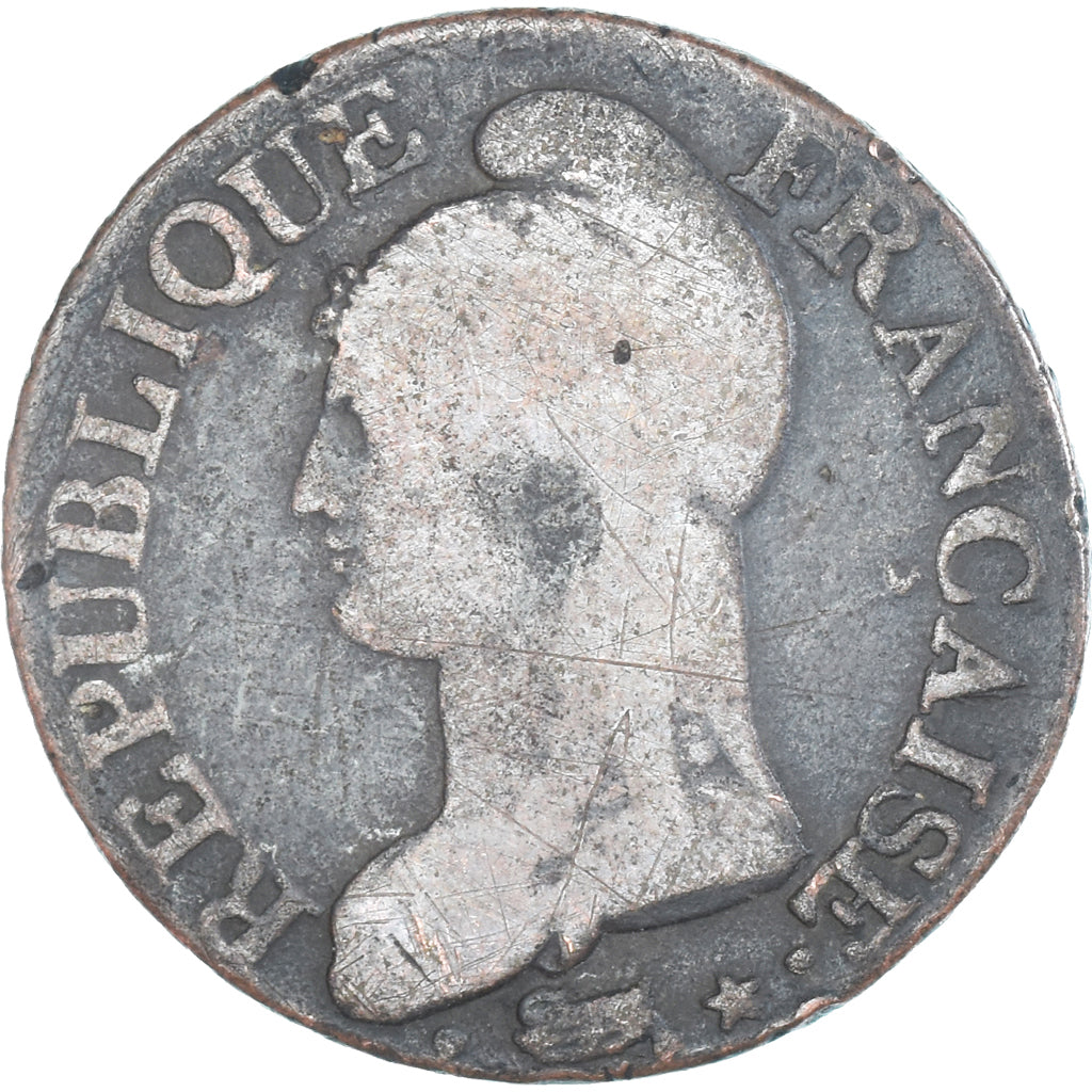 Moeda, França, Dupré, 5 Centimes, AN 7, Paris, VF(20-25), Cobre, Gadoury:126