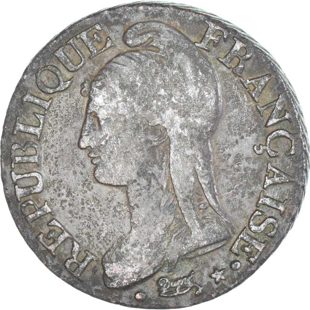 Moeda, França, Dupré, 5 Centimes, AN 7, Paris, VF(30-35), Cobre, Gadoury:126