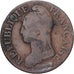 Moneda, Francia, Dupré, 5 Centimes, AN 7, Paris, BC+, Cobre, Gadoury:126