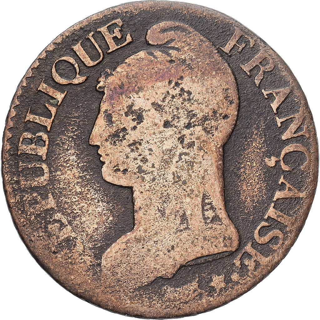 Munten, Frankrijk, Dupré, 5 Centimes, AN 7, Paris, FR, Koper, Gadoury:126