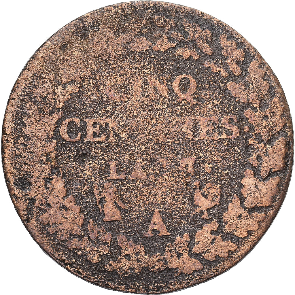 Munten, Frankrijk, Dupré, 5 Centimes, AN 7, Paris, FR, Koper, Gadoury:126