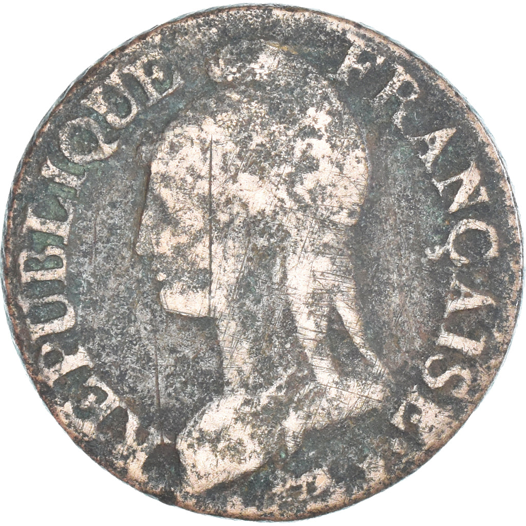 Moeda, França, Dupré, 5 Centimes, AN 7, Paris, VF(20-25), Cobre, Gadoury:126