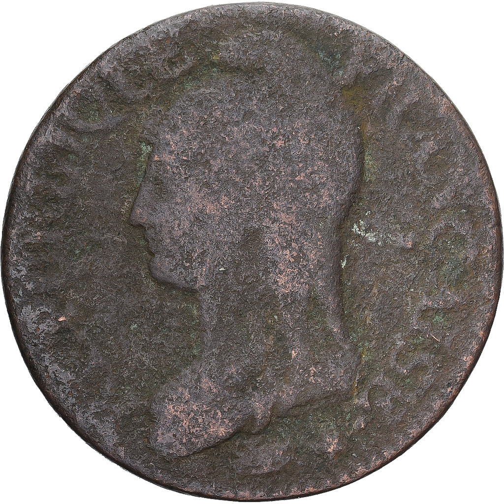 Munten, Frankrijk, Dupré, 5 Centimes, AN 7, Paris, ZG+, Koper, Gadoury:126