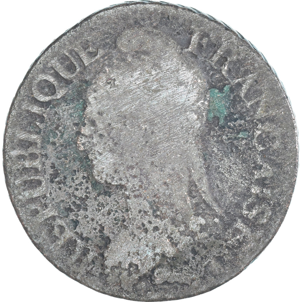 Moeda, França, Dupré, 5 Centimes, AN 7, Paris, F(12-15), Cobre, Gadoury:126