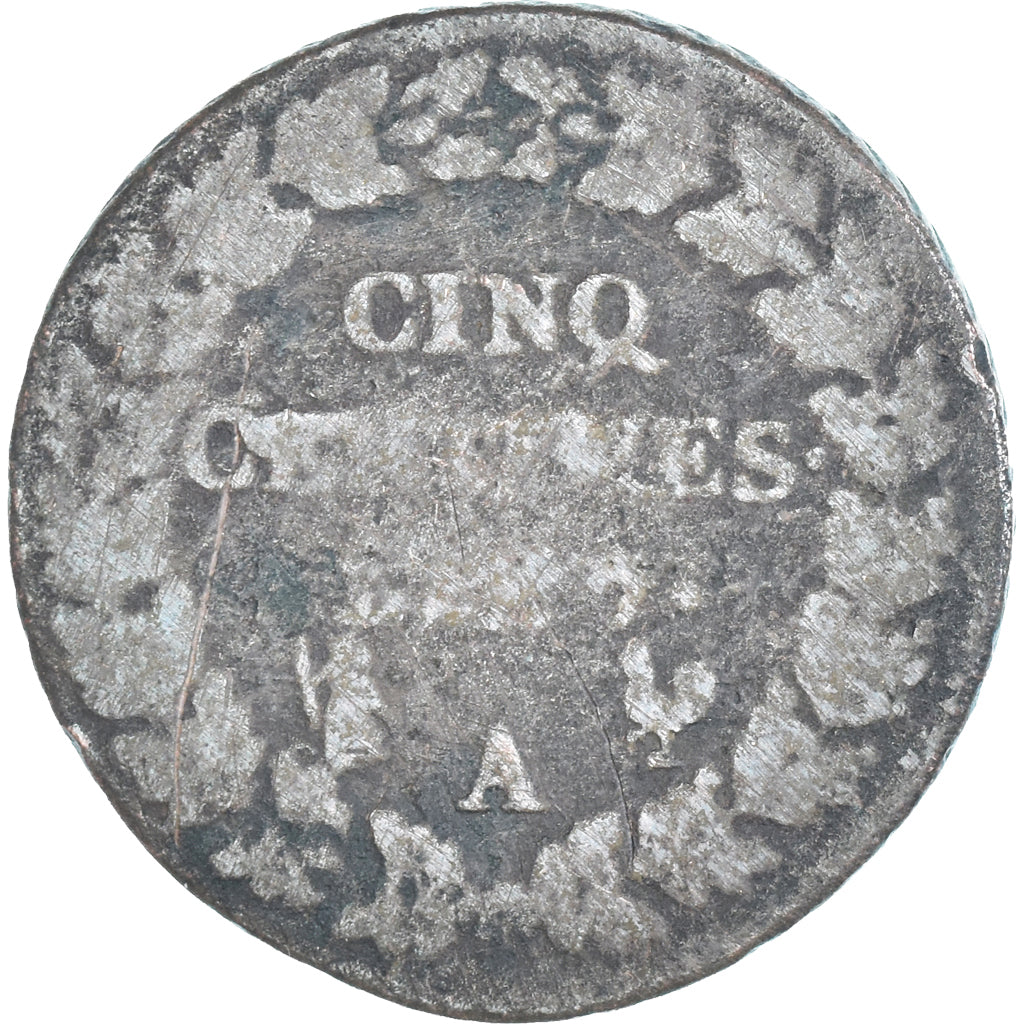 Moeda, França, Dupré, 5 Centimes, AN 7, Paris, F(12-15), Cobre, Gadoury:126