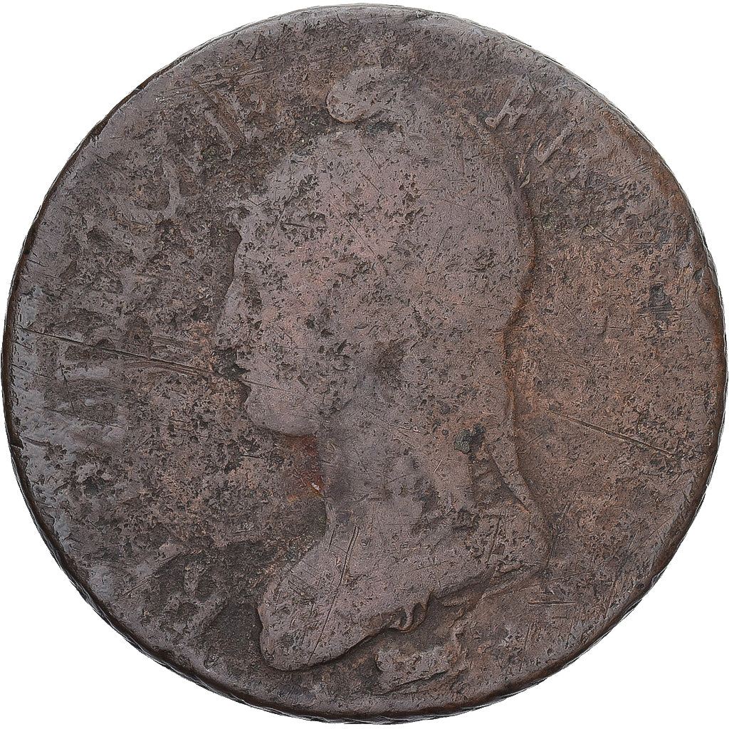 Moneda, Francia, Dupré, 5 Centimes, AN 7, Paris, BC+, Cobre, Gadoury:126