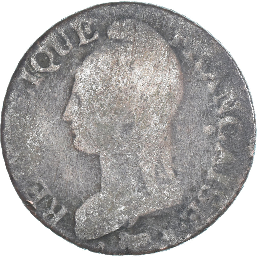 Moeda, França, Dupré, 5 Centimes, AN 7, Paris, F(12-15), Cobre, Gadoury:126