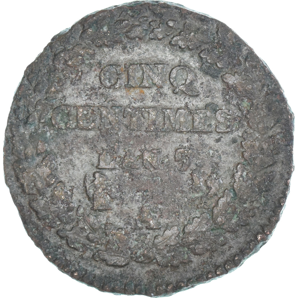 Moeda, França, Dupré, 5 Centimes, AN 7/5, Paris, VG(8-10), Cobre, Gadoury:126