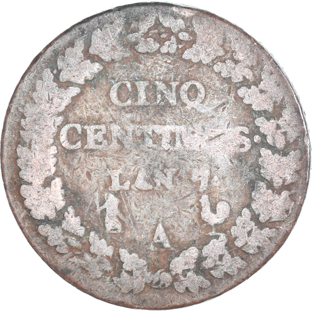 Münze, Frankreich, Dupré, 5 Centimes, AN 7/5, Paris, SGE+, Kupfer, Gadoury:126