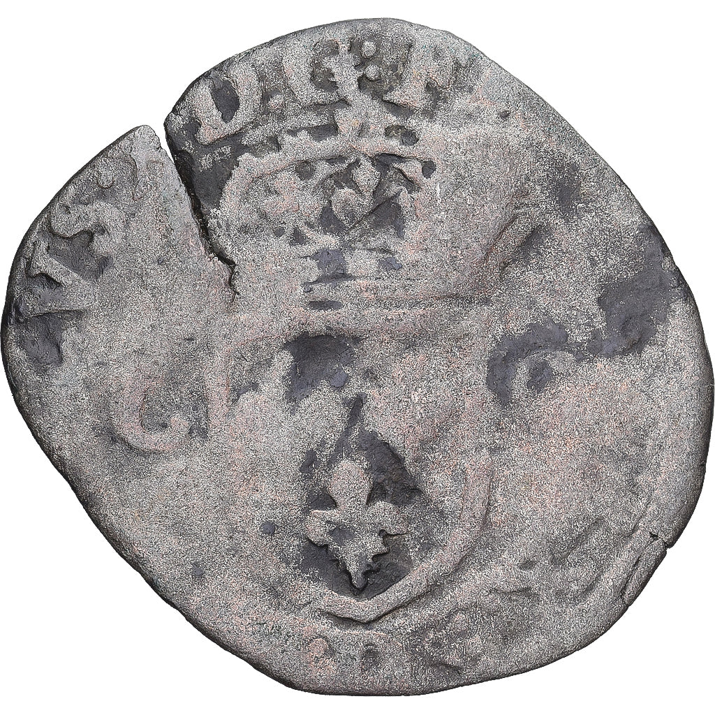 Coin, France, Charles X, Douzain, 1593, Lyon, VF(20-25), Billon, Gadoury:514