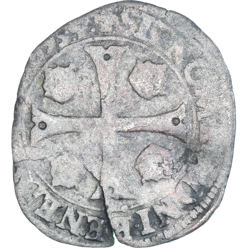 Moneta, Francia, Charles X, Douzain, 1593, Lyon, MB, Biglione, Gadoury:514