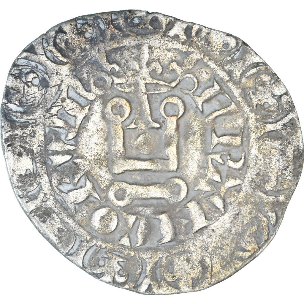 Moneda, Francia, Philippe VI, Gros à la Couronne, 1338-1350, BC+, Plata