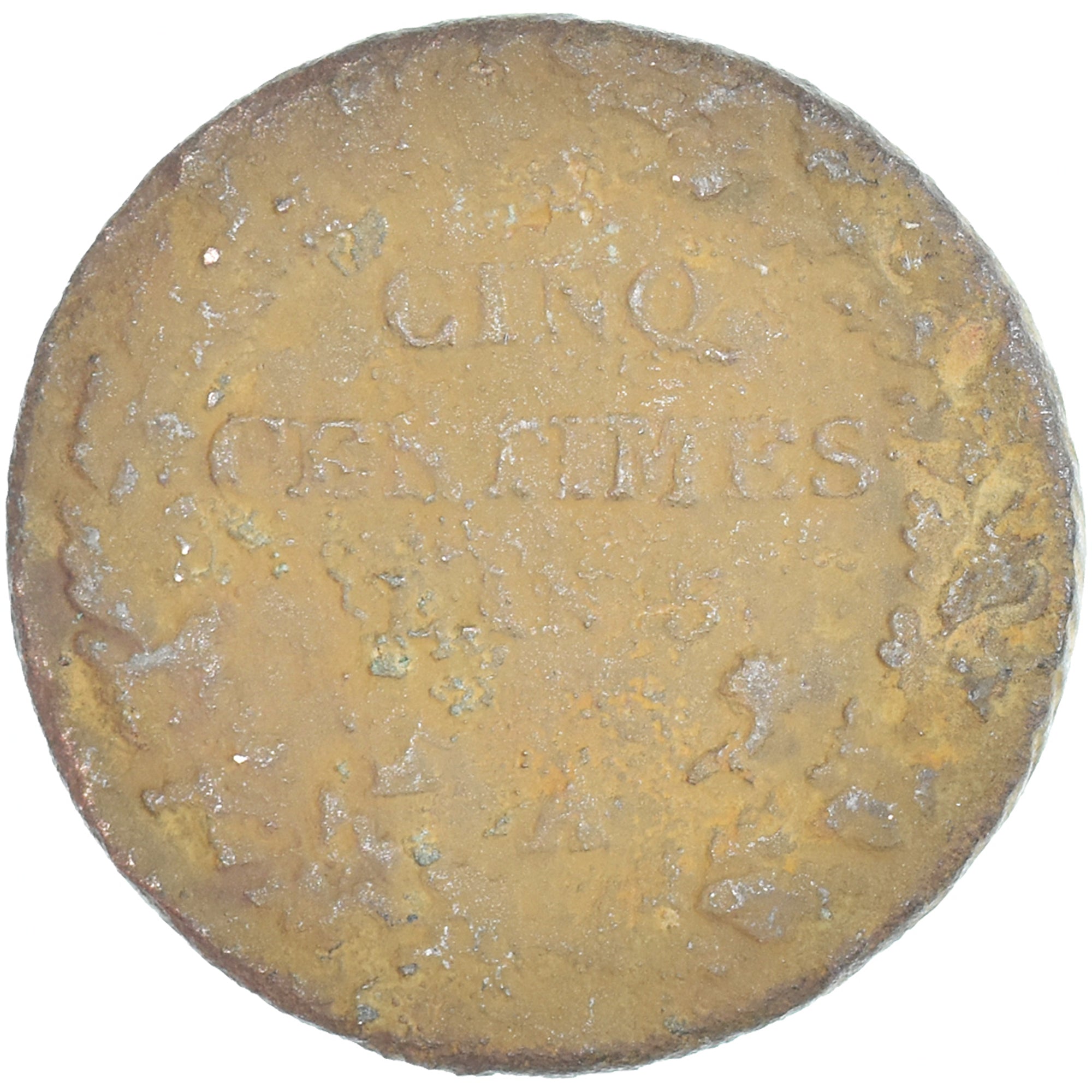 Moneta, Francja, Dupré, 5 Centimes, AN 5, Paris, F(12-15), Miedź, Gadoury:126