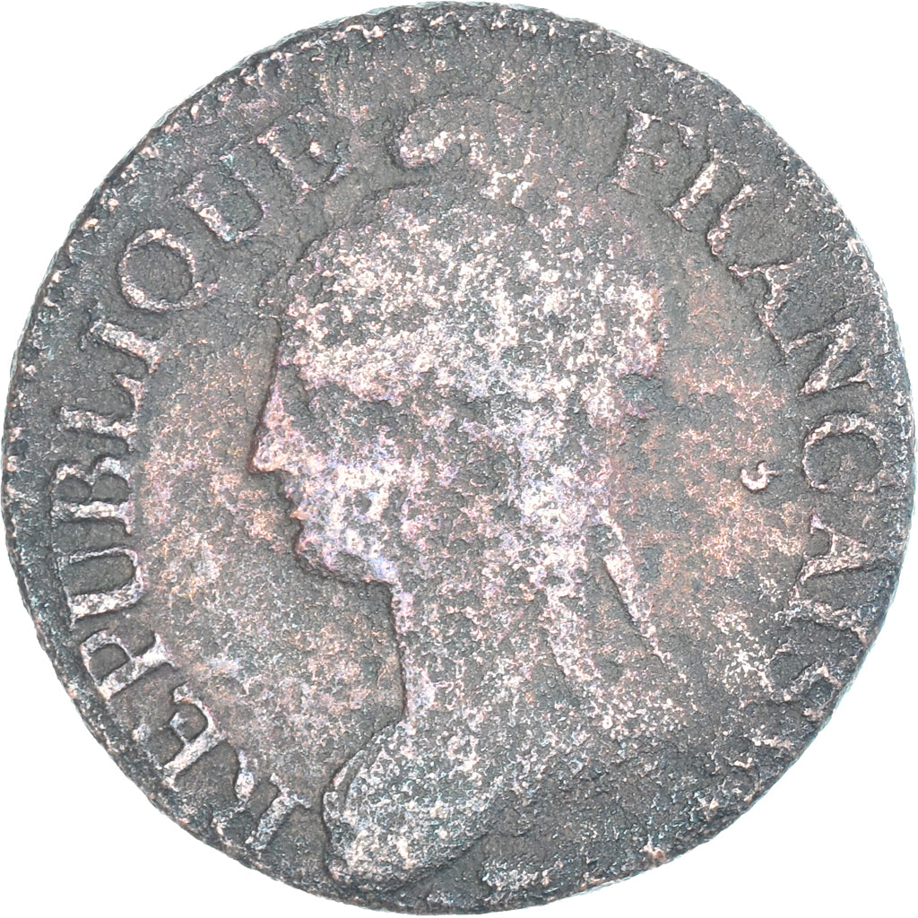 Munten, Frankrijk, Dupré, 5 Centimes, AN 5, Paris, ZG+, Koper, Gadoury:126