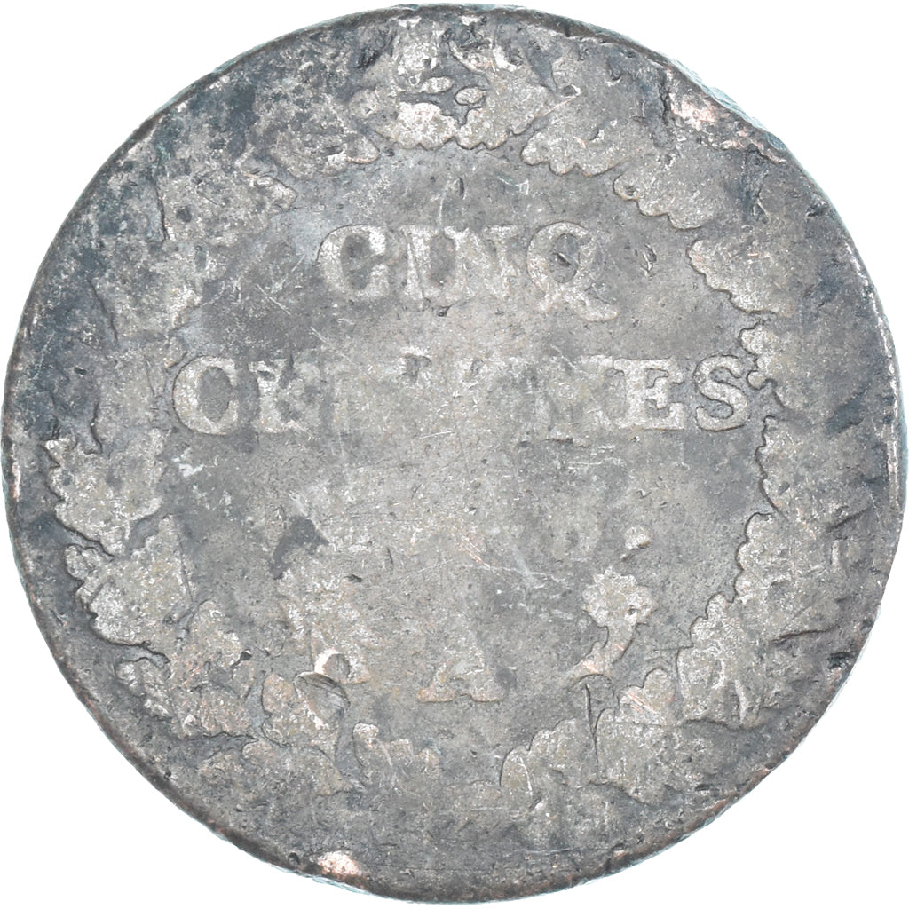 Moneda, Francia, Dupré, 5 Centimes, AN 5, Paris, BC, Cobre, Gadoury:126