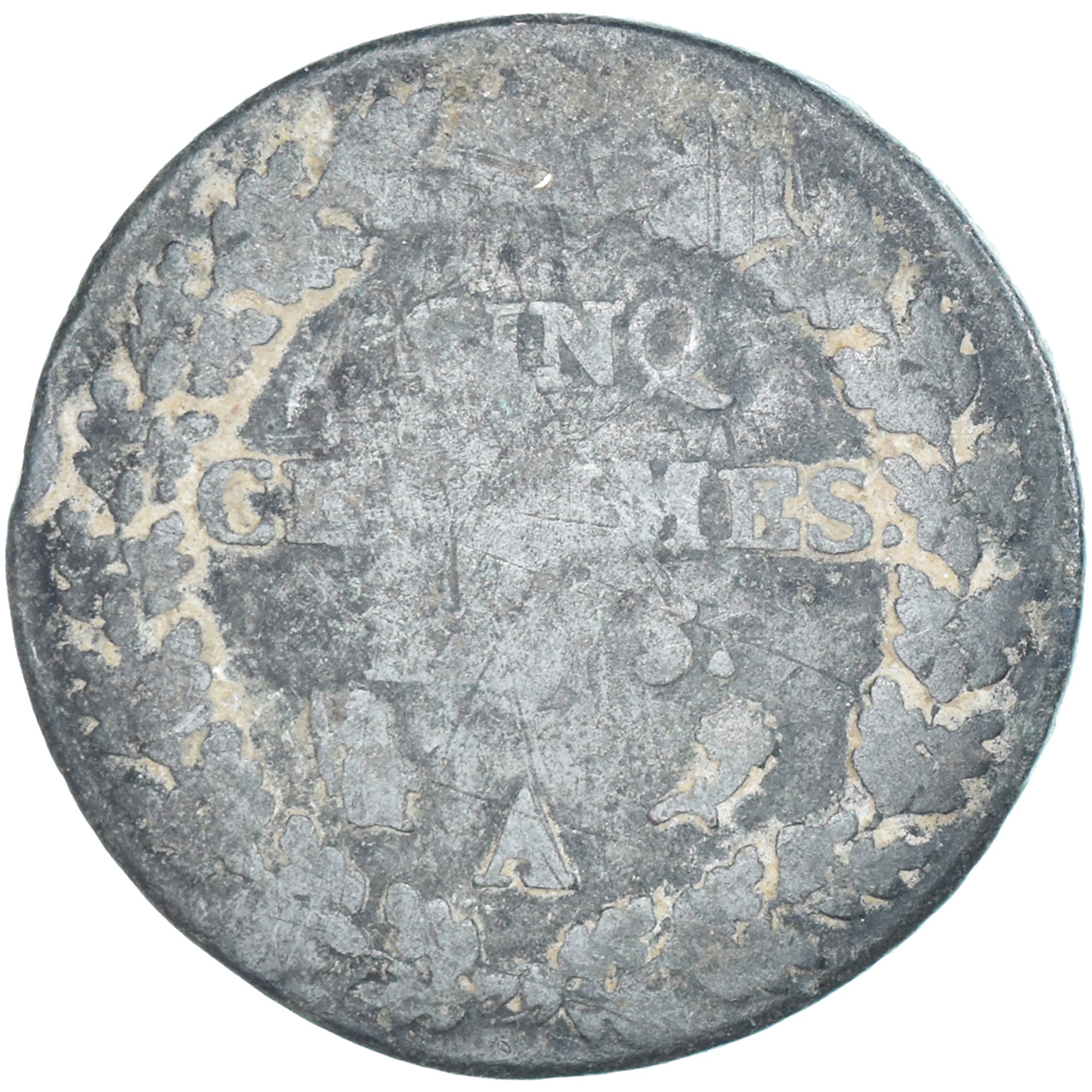 Moeda, França, Dupré, 5 Centimes, AN 5, Paris, F(12-15), Cobre, Gadoury:126