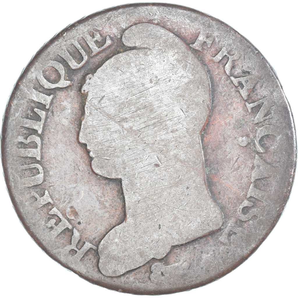 Moneta, Francja, Dupré, 5 Centimes, AN 5, Paris, VF(20-25), Miedź, Gadoury:126
