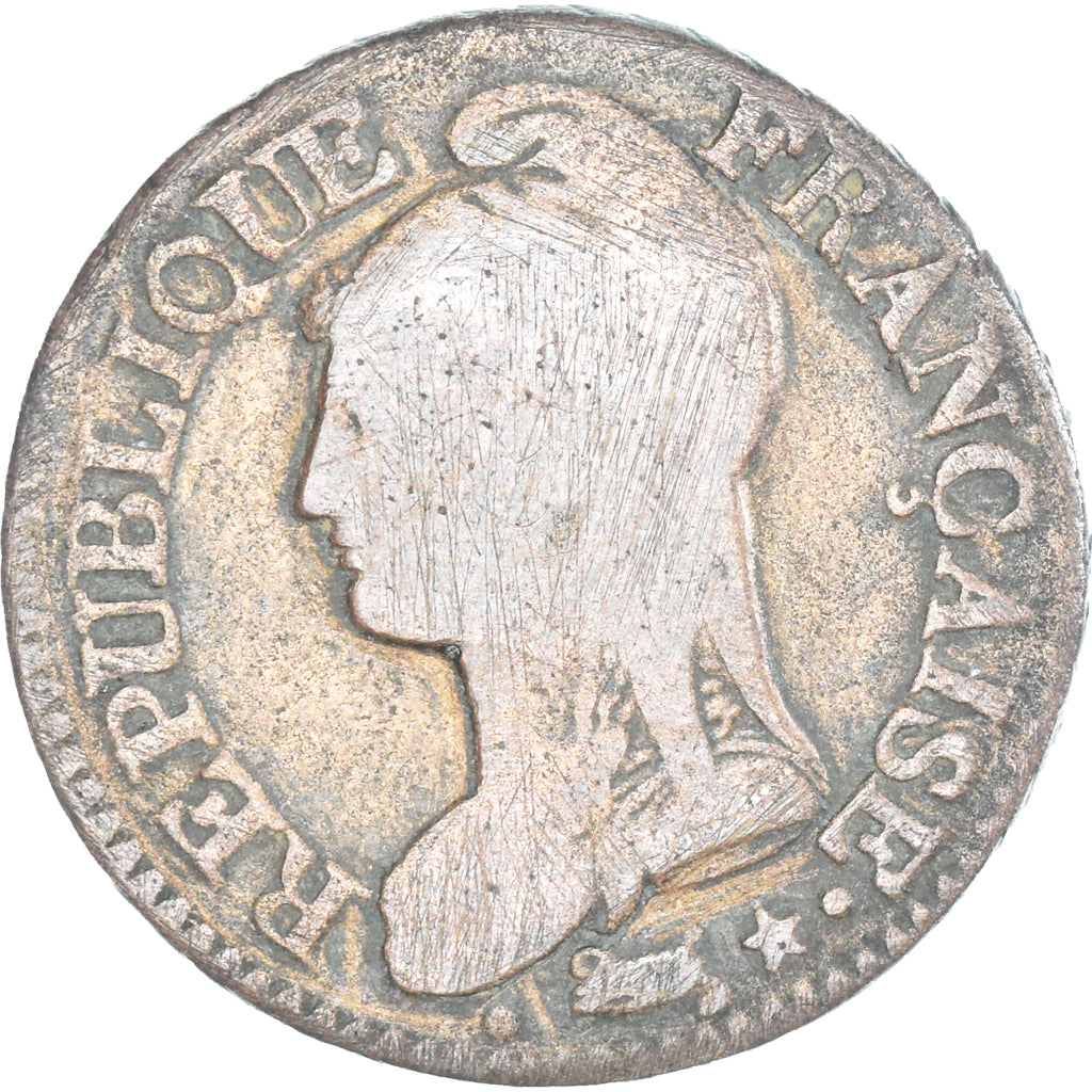 Moeda, França, Dupré, 5 Centimes, AN 5, Paris, VF(20-25), Cobre, Gadoury:126