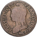 Moneda, Francia, Dupré, 5 Centimes, AN 5, Paris, BC+, Cobre, Gadoury:126