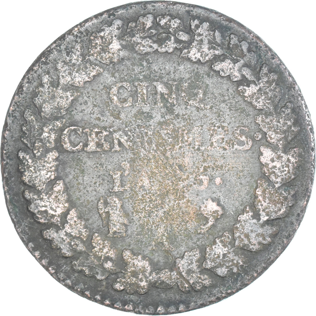 Moeda, França, Dupré, 5 Centimes, AN 5, Paris, VF(20-25), Cobre, Gadoury:126