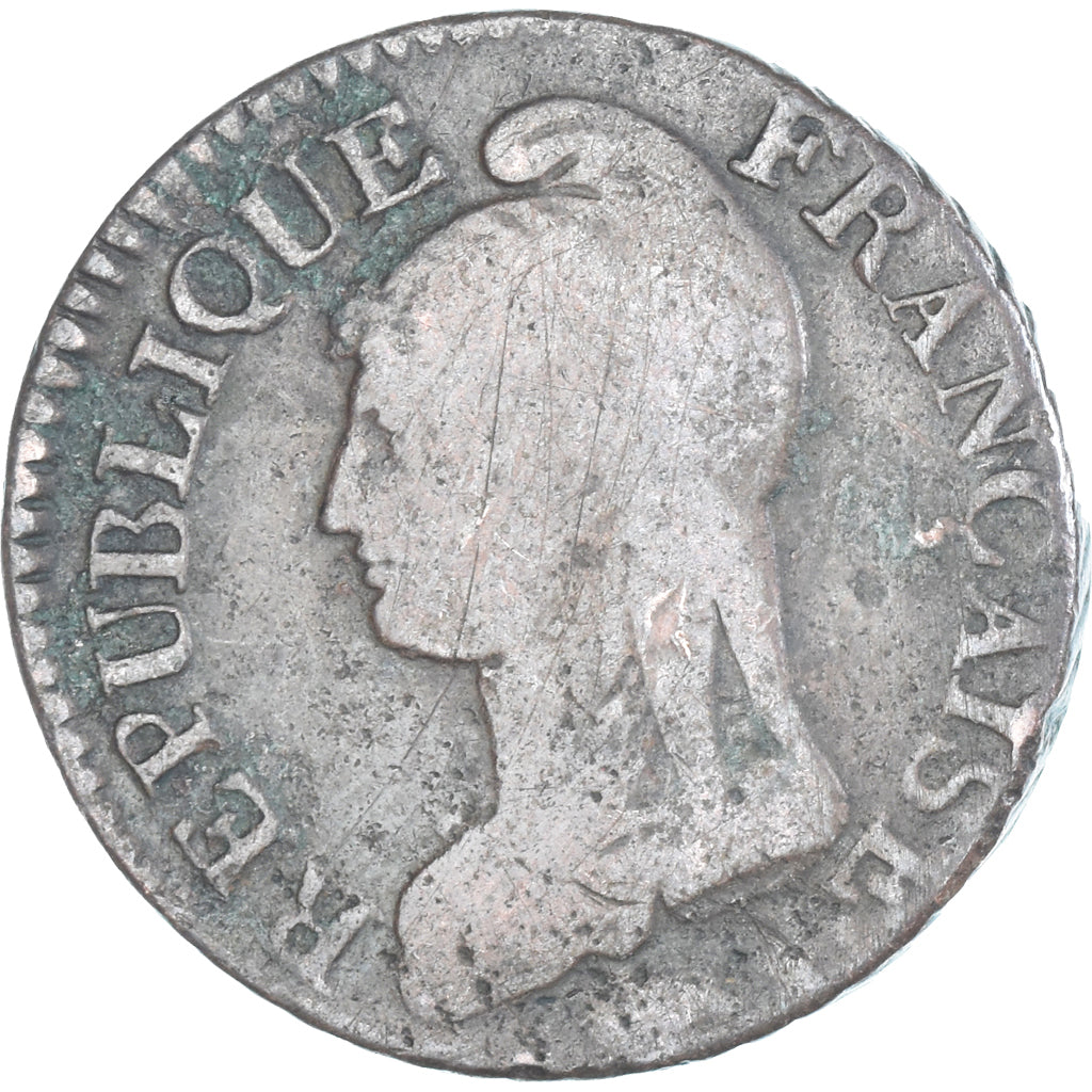 Moeda, França, Dupré, 5 Centimes, AN 5, Paris, VF(20-25), Cobre, Gadoury:126