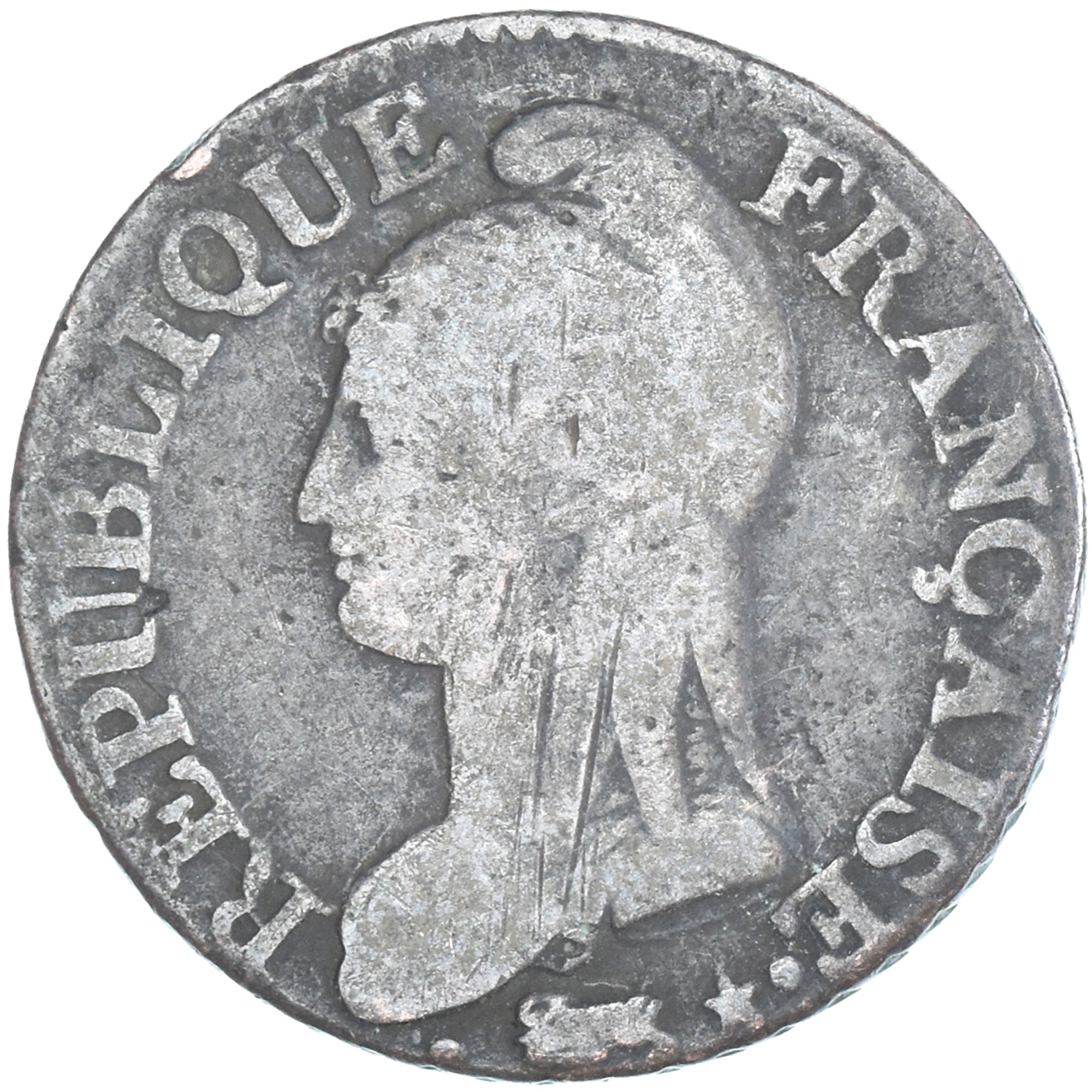 Moeda, França, Dupré, 5 Centimes, AN 5, Paris, VF(20-25), Cobre, Gadoury:126