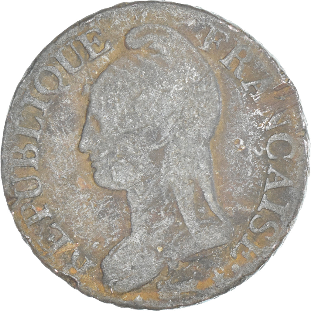 Moneta, Francia, Dupré, 5 Centimes, AN 5, Paris, MB+, Rame, Gadoury:126