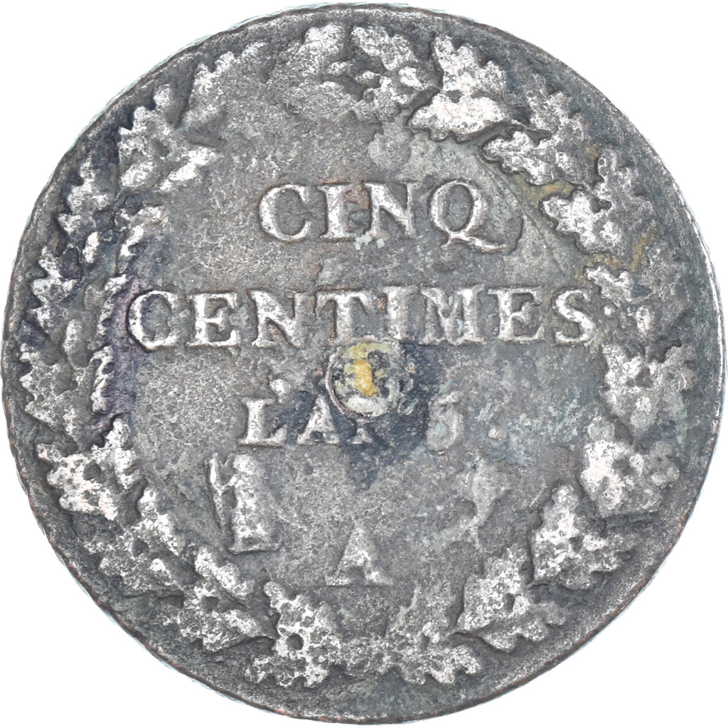 Moeda, França, Dupré, 5 Centimes, AN 5, Paris, VF(30-35), Cobre, Gadoury:126
